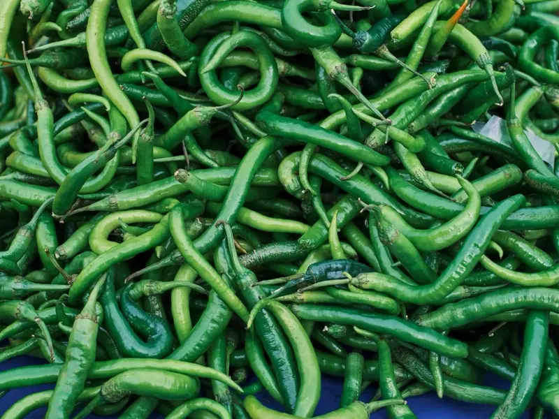 Fresh G4 green chillies for export